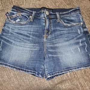 Rock & Republic Ladies Size 4 Denim Blue Jean Distressed Shorts